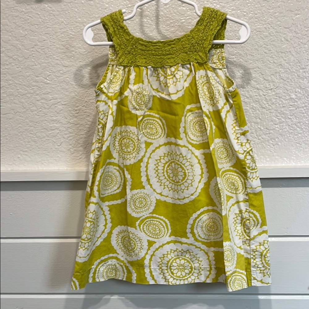 Green and White summer dress